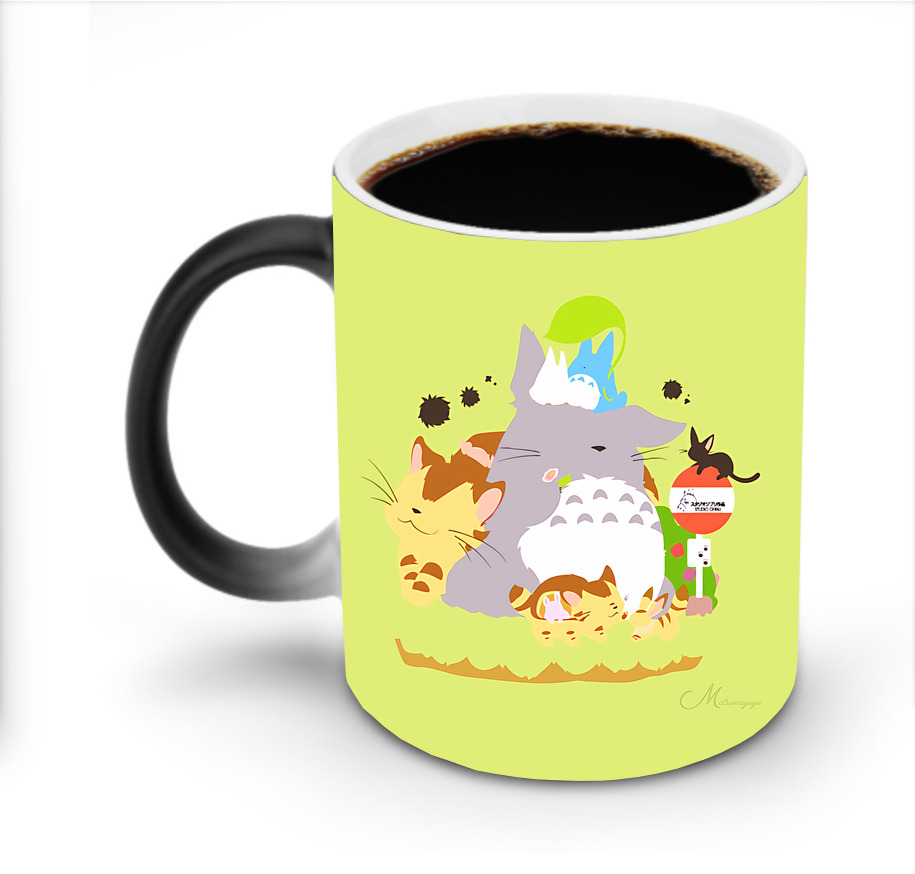 （画像用） となりのトトロ 草壁メイ 草壁サツキ My Neighbor Totoro Satsuki Kusakabe Mei Kusakabe 温度変色マグカップ
