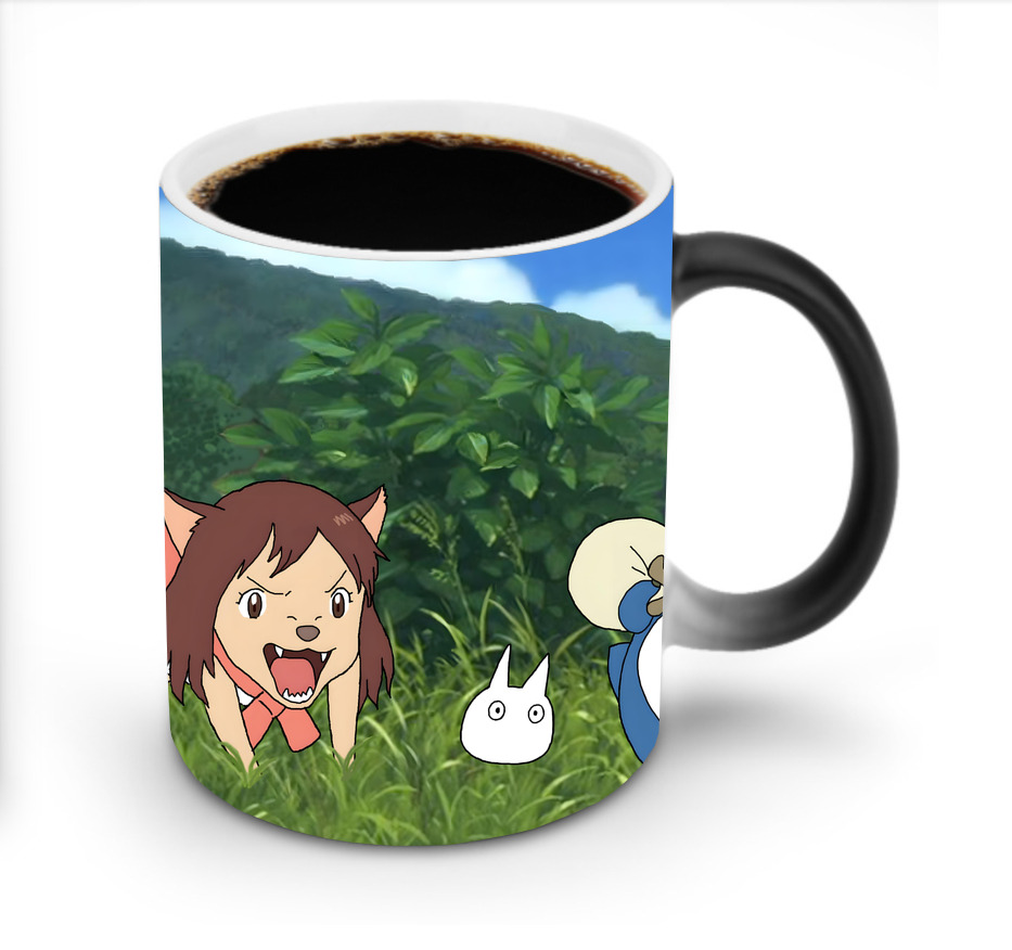（画像用） となりのトトロ 草壁メイ 草壁サツキ My Neighbor Totoro Satsuki Kusakabe Mei Kusakabe 温度変色マグカップ