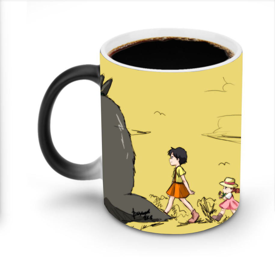 （画像用） となりのトトロ 草壁メイ 草壁サツキ My Neighbor Totoro Satsuki Kusakabe Mei Kusakabe 温度変色マグカップ