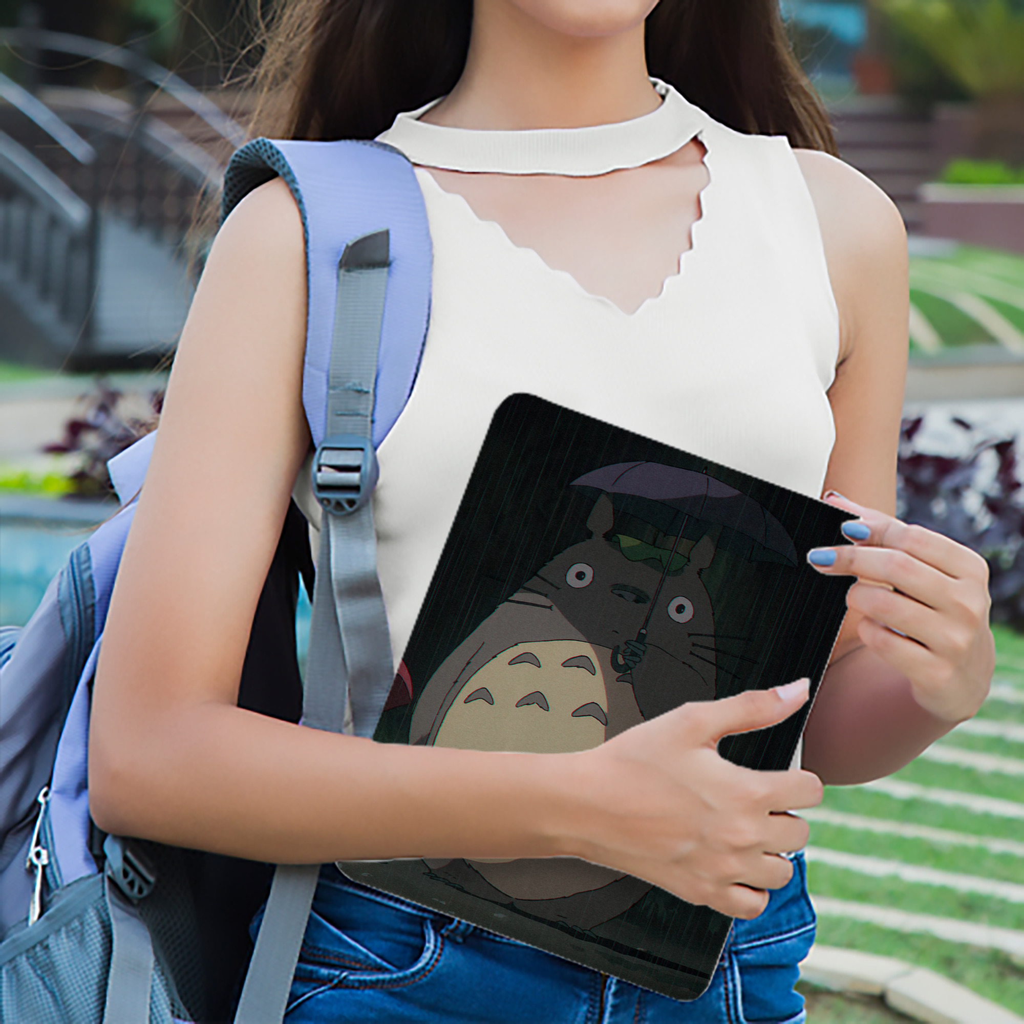となりのトトロ 草壁メイ 草壁サツキ My Neighbor Totoro Satsuki Kusakabe Mei Kusakabe IPad ケース ブック型 PUレザー TPU 耐衝撃 軽量 薄型 ペン収納なし 全面保護 IPad 各モデル対応