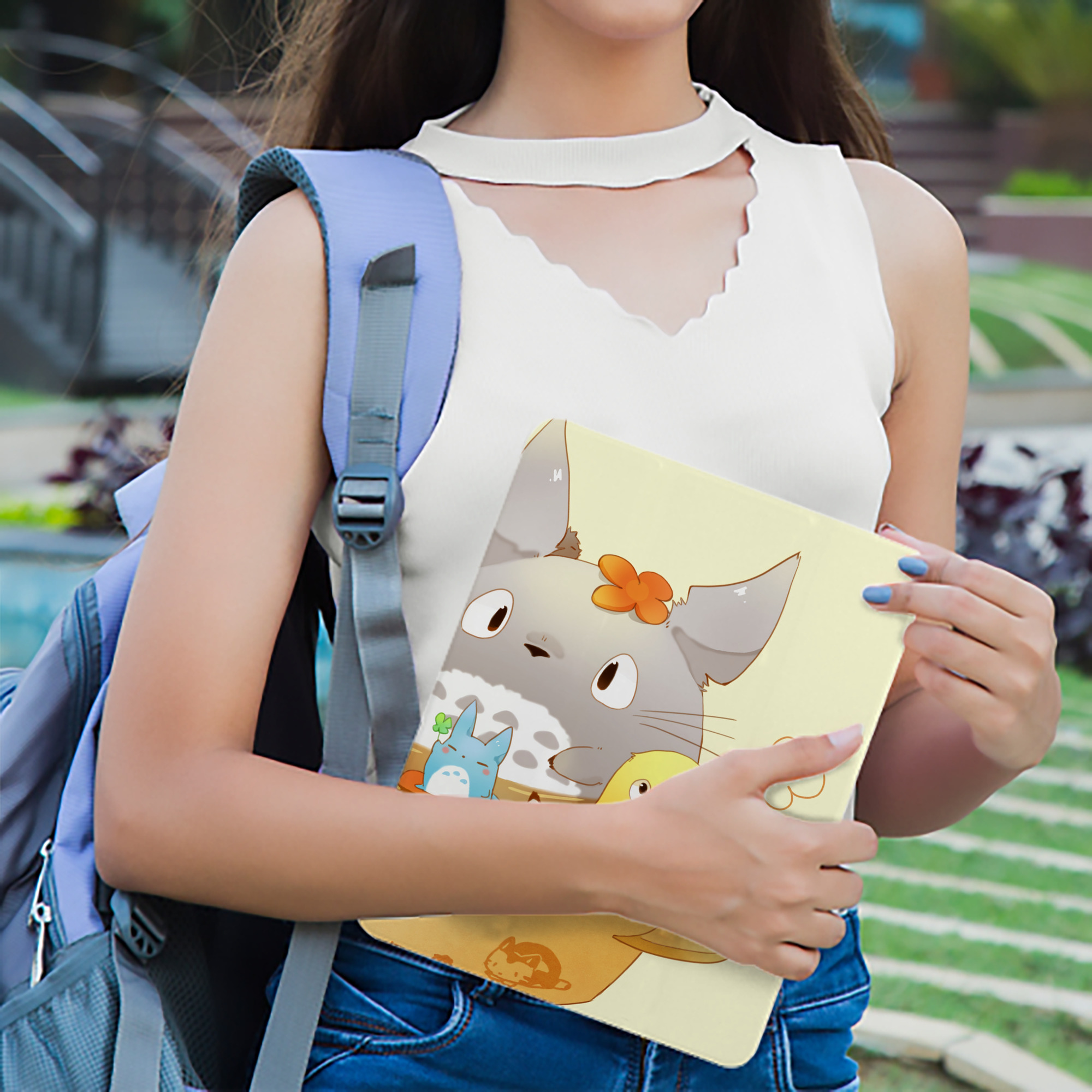 となりのトトロ 草壁メイ 草壁サツキ My Neighbor Totoro Satsuki Kusakabe Mei Kusakabe IPad ケース ブック型 PUレザー TPU 耐衝撃 軽量 薄型 ペン収納なし 全面保護 IPad 各モデル対応