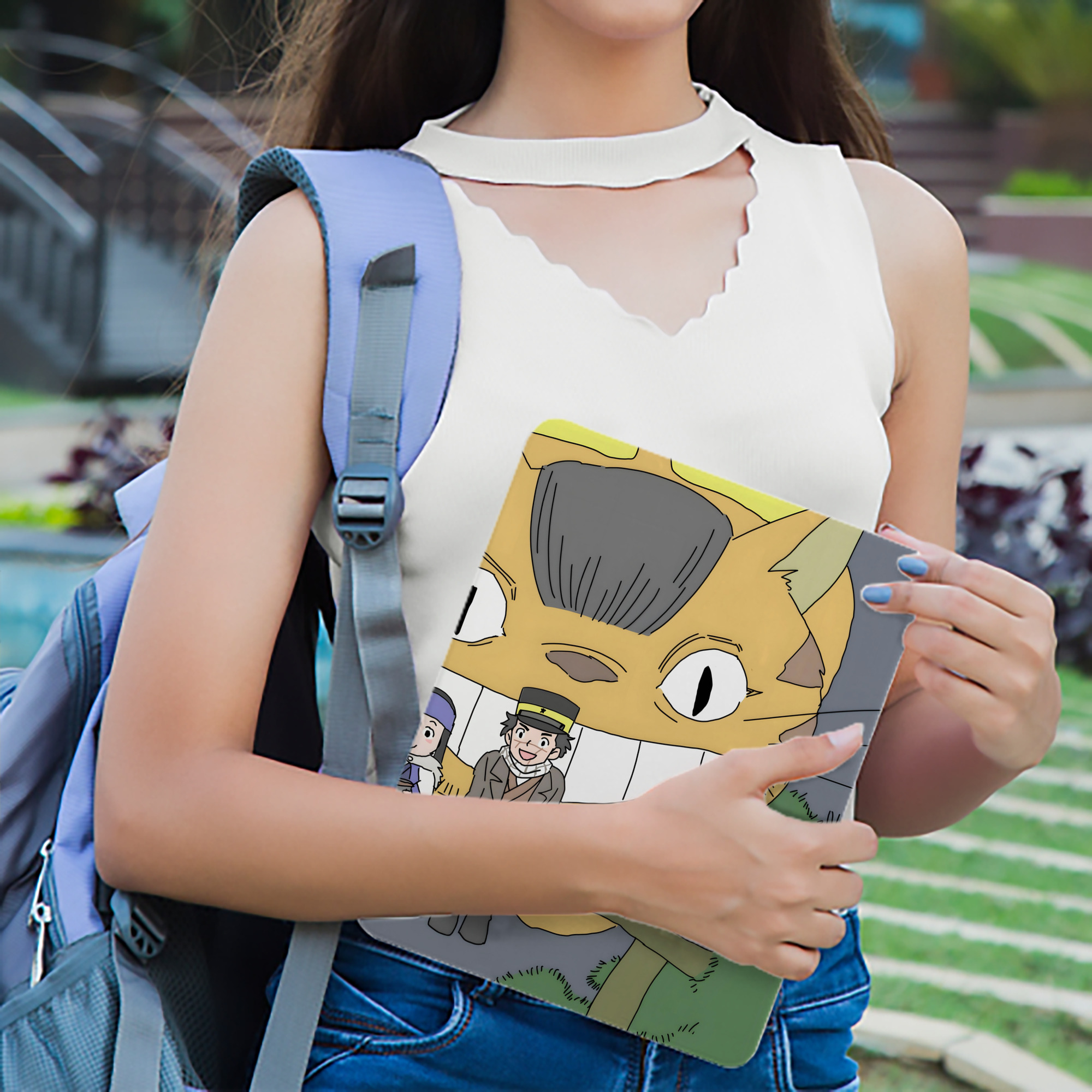 となりのトトロ 草壁メイ 草壁サツキ My Neighbor Totoro Satsuki Kusakabe Mei Kusakabe IPad ケース ブック型 PUレザー TPU 耐衝撃 軽量 薄型 ペン収納なし 全面保護 IPad 各モデル対応