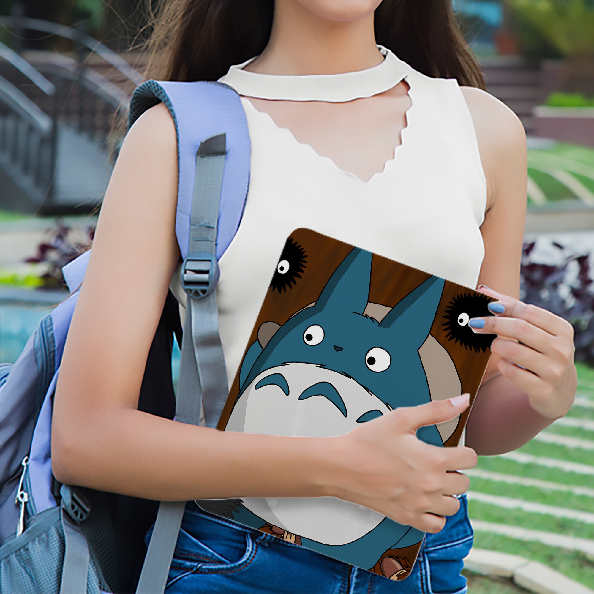 となりのトトロ 草壁メイ 草壁サツキ My Neighbor Totoro Satsuki Kusakabe Mei Kusakabe IPad ケース ブック型 PUレザー TPU 耐衝撃 軽量 薄型 ペン収納なし 全面保護 IPad 各モデル対応