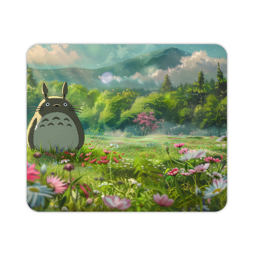 （画像用） となりのトトロ 草壁メイ 草壁サツキ My Neighbor Totoro Satsuki Kusakabe Mei Kusakabe マウスパッド ステッチ加工 ラバー素材 防水 滑り止め 超薄型 ゲーミング/オフィス対応
