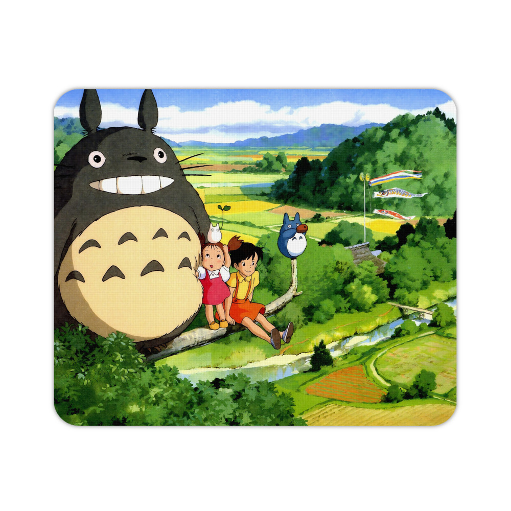 （画像用） となりのトトロ 草壁メイ 草壁サツキ My Neighbor Totoro Satsuki Kusakabe Mei Kusakabe マウスパッド ステッチ加工 ラバー素材 防水 滑り止め 超薄型 ゲーミング/オフィス対応