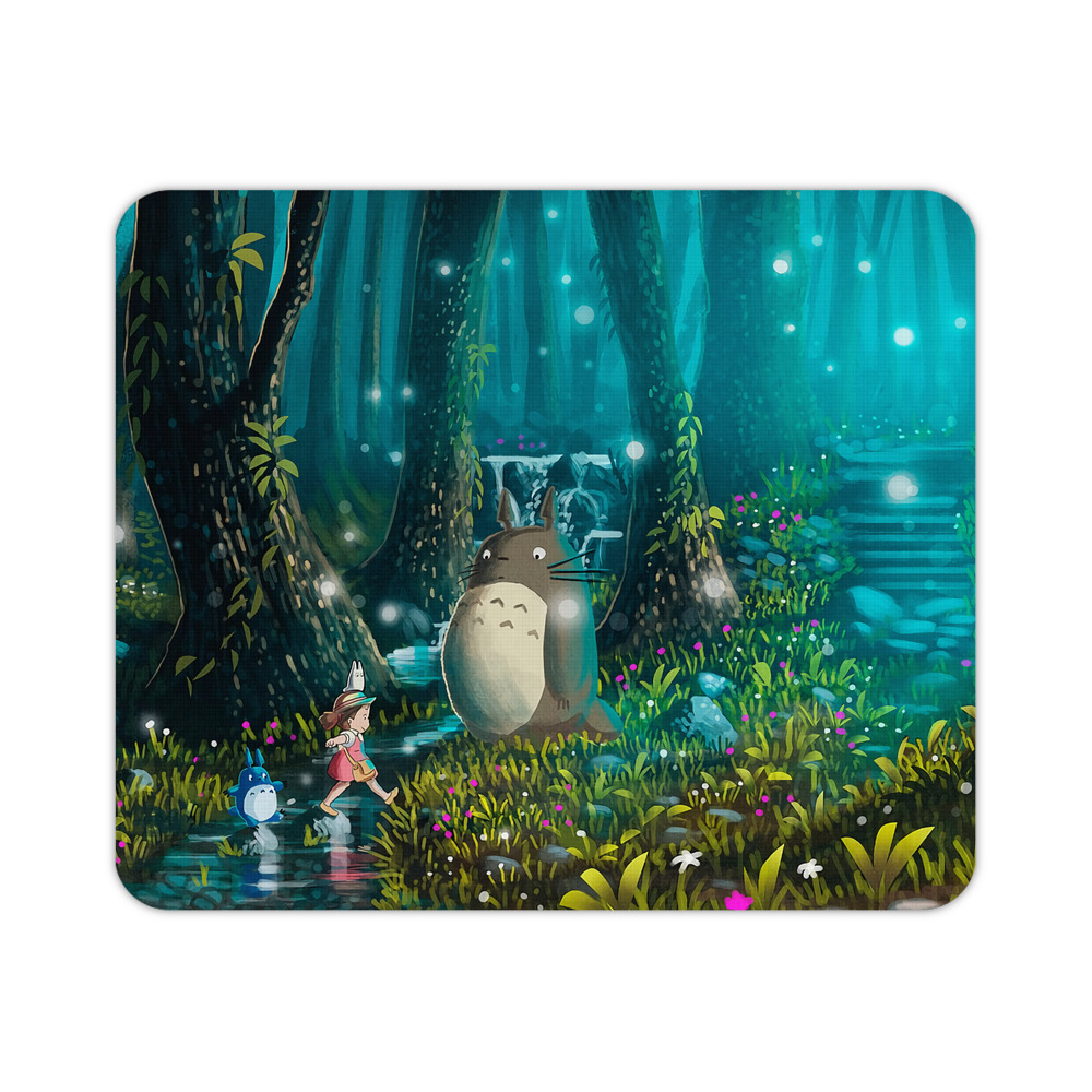 （画像用） となりのトトロ 草壁メイ 草壁サツキ My Neighbor Totoro Satsuki Kusakabe Mei Kusakabe マウスパッド ステッチ加工 ラバー素材 防水 滑り止め 超薄型 ゲーミング/オフィス対応