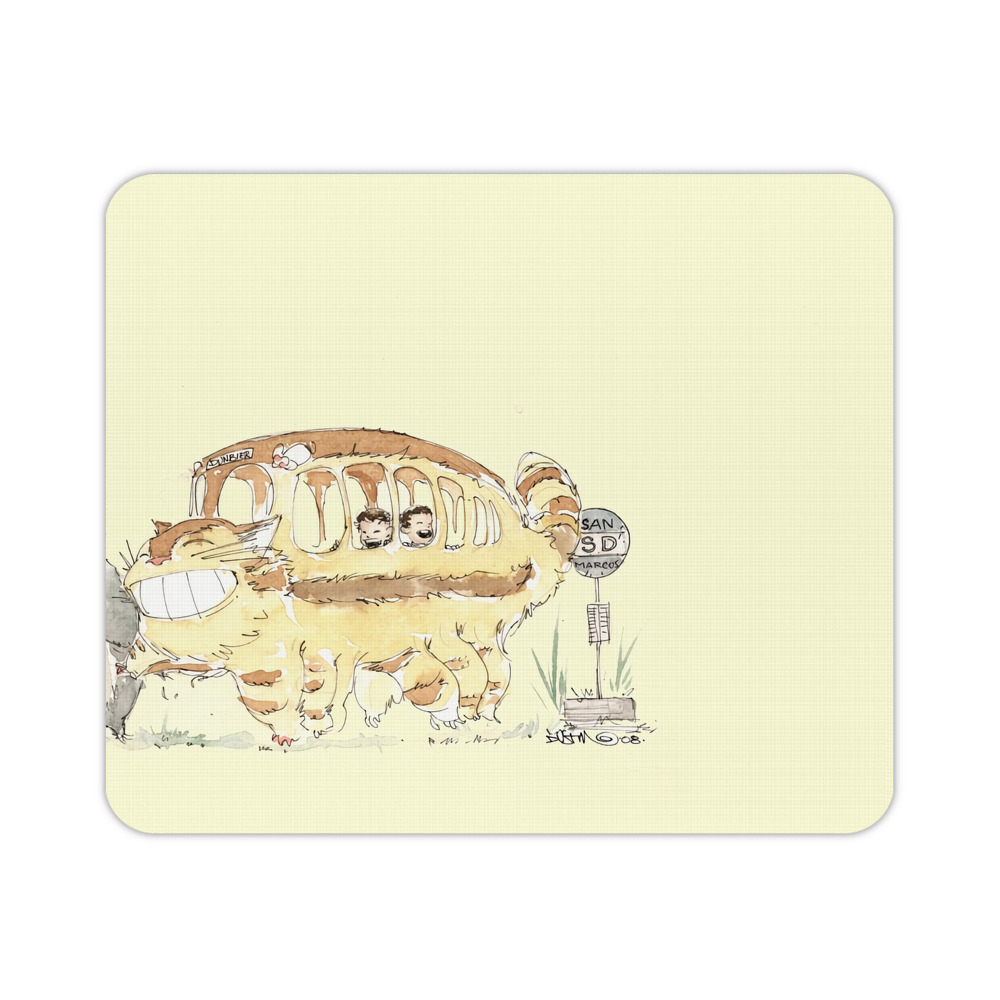 （画像用） となりのトトロ 草壁メイ 草壁サツキ My Neighbor Totoro Satsuki Kusakabe Mei Kusakabe マウスパッド ステッチ加工 ラバー素材 防水 滑り止め 超薄型 ゲーミング/オフィス対応