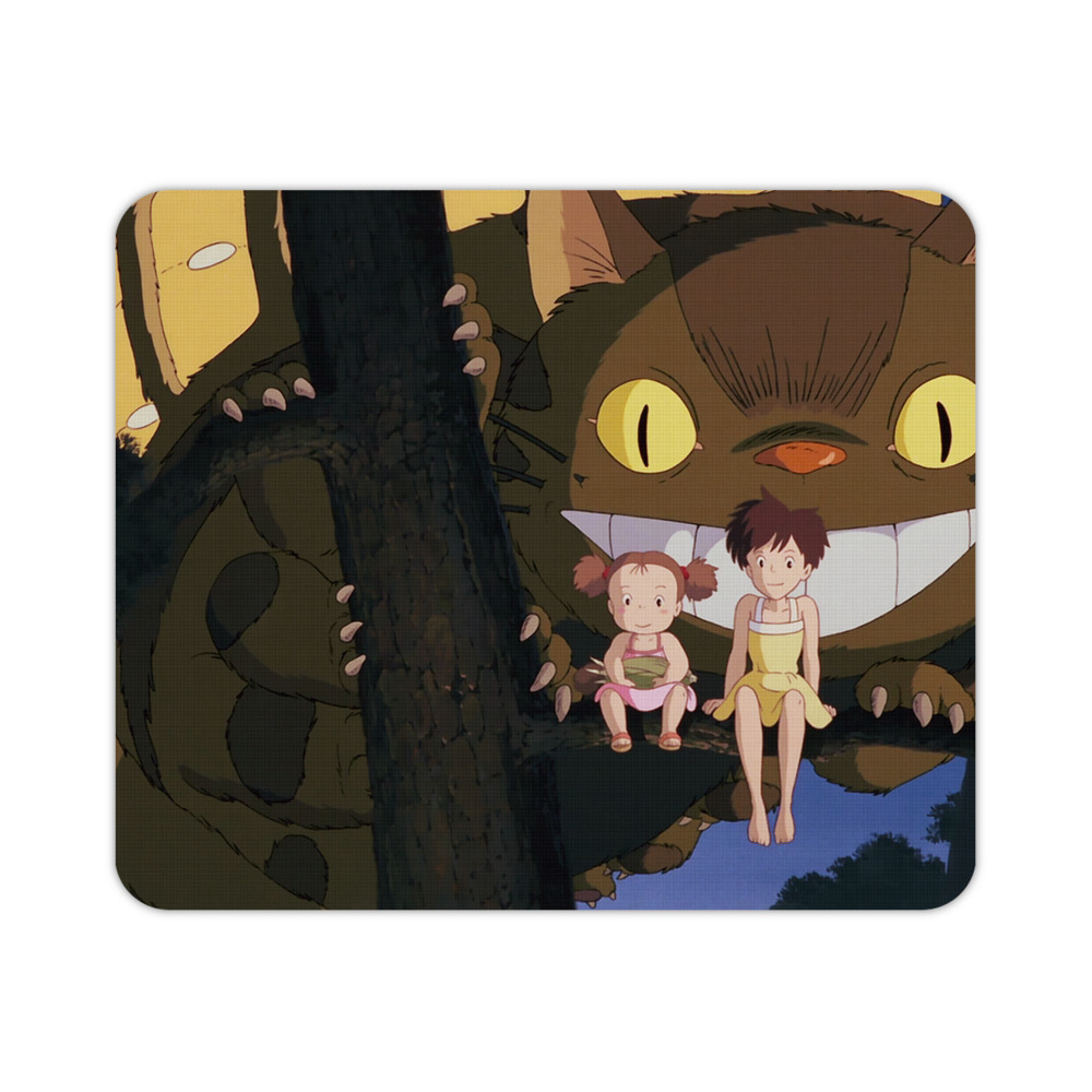 （画像用） となりのトトロ 草壁メイ 草壁サツキ My Neighbor Totoro Satsuki Kusakabe Mei Kusakabe マウスパッド ステッチ加工 ラバー素材 防水 滑り止め 超薄型 ゲーミング/オフィス対応