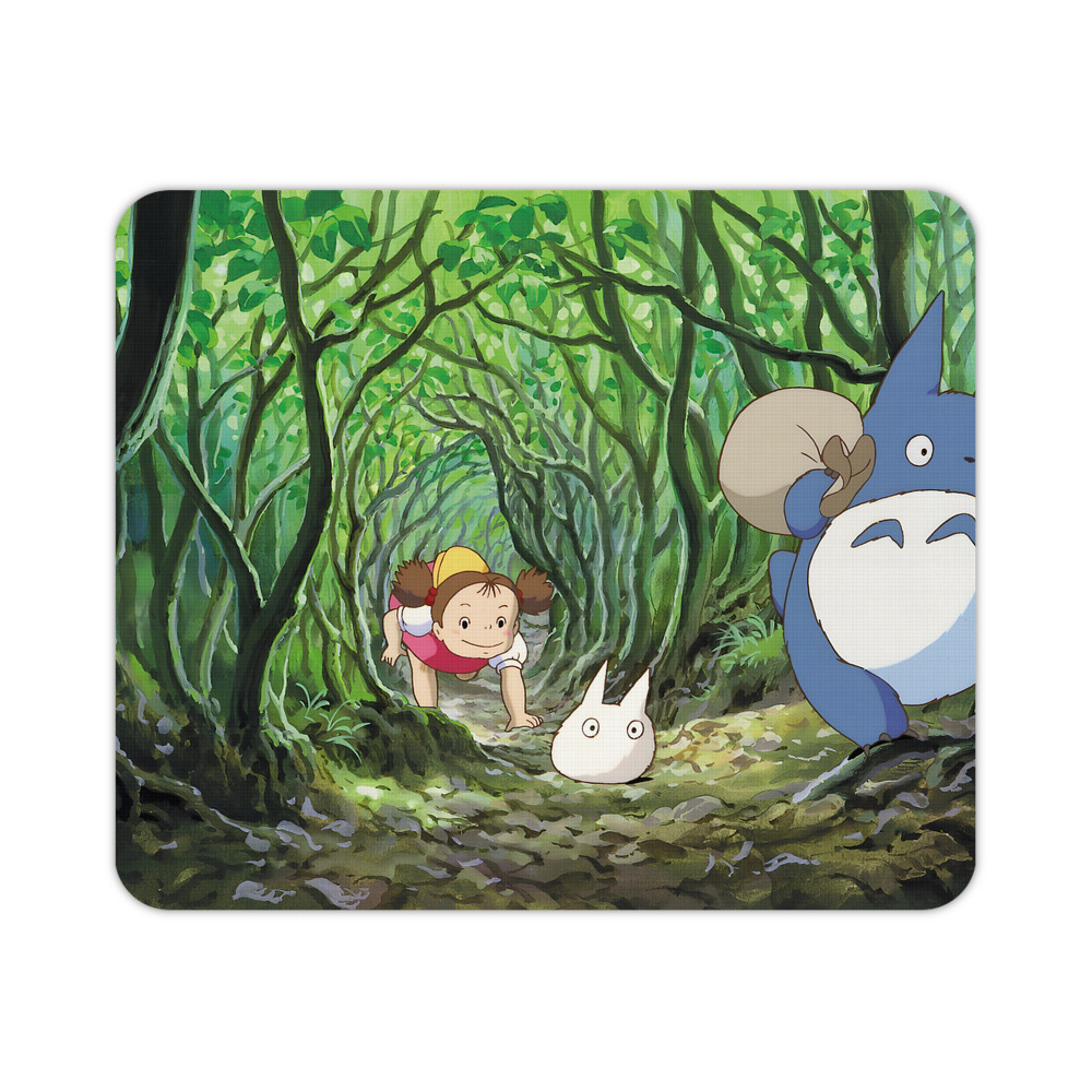 （画像用） となりのトトロ 草壁メイ 草壁サツキ My Neighbor Totoro Satsuki Kusakabe Mei Kusakabe マウスパッド ステッチ加工 ラバー素材 防水 滑り止め 超薄型 ゲーミング/オフィス対応