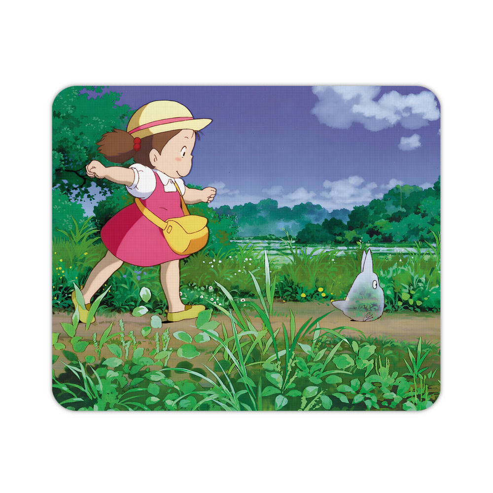 （画像用） となりのトトロ 草壁メイ 草壁サツキ My Neighbor Totoro Satsuki Kusakabe Mei Kusakabe マウスパッド ステッチ加工 ラバー素材 防水 滑り止め 超薄型 ゲーミング/オフィス対応