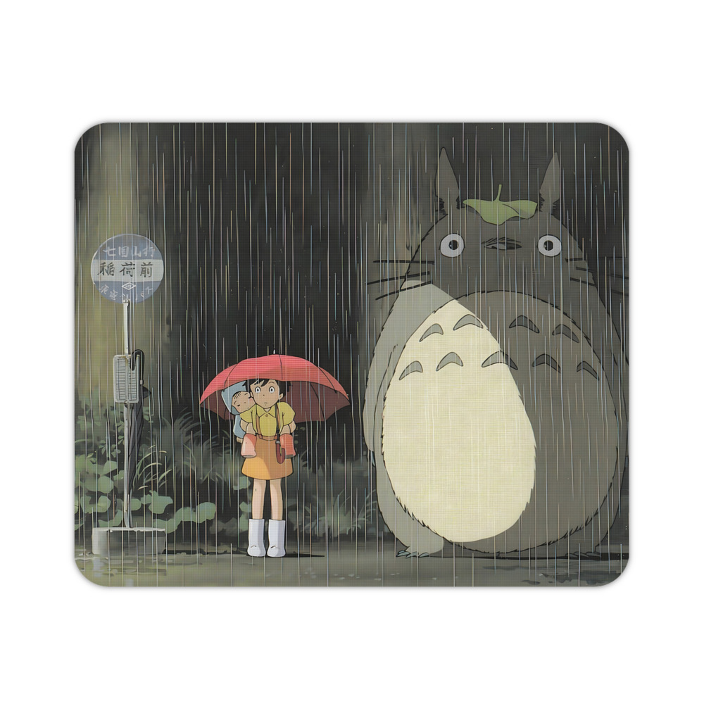 （画像用） となりのトトロ 草壁メイ 草壁サツキ My Neighbor Totoro Satsuki Kusakabe Mei Kusakabe マウスパッド ステッチ加工 ラバー素材 防水 滑り止め 超薄型 ゲーミング/オフィス対応