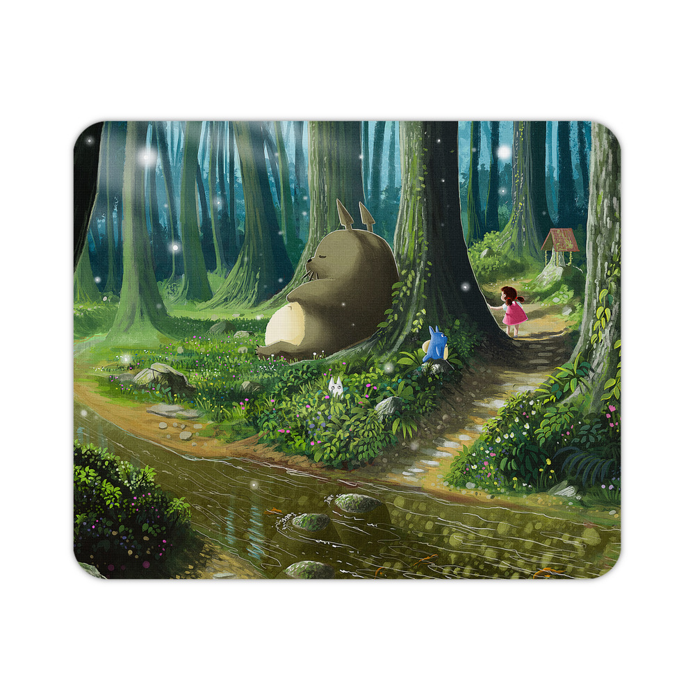 （画像用） となりのトトロ 草壁メイ 草壁サツキ My Neighbor Totoro Satsuki Kusakabe Mei Kusakabe マウスパッド ステッチ加工 ラバー素材 防水 滑り止め 超薄型 ゲーミング/オフィス対応