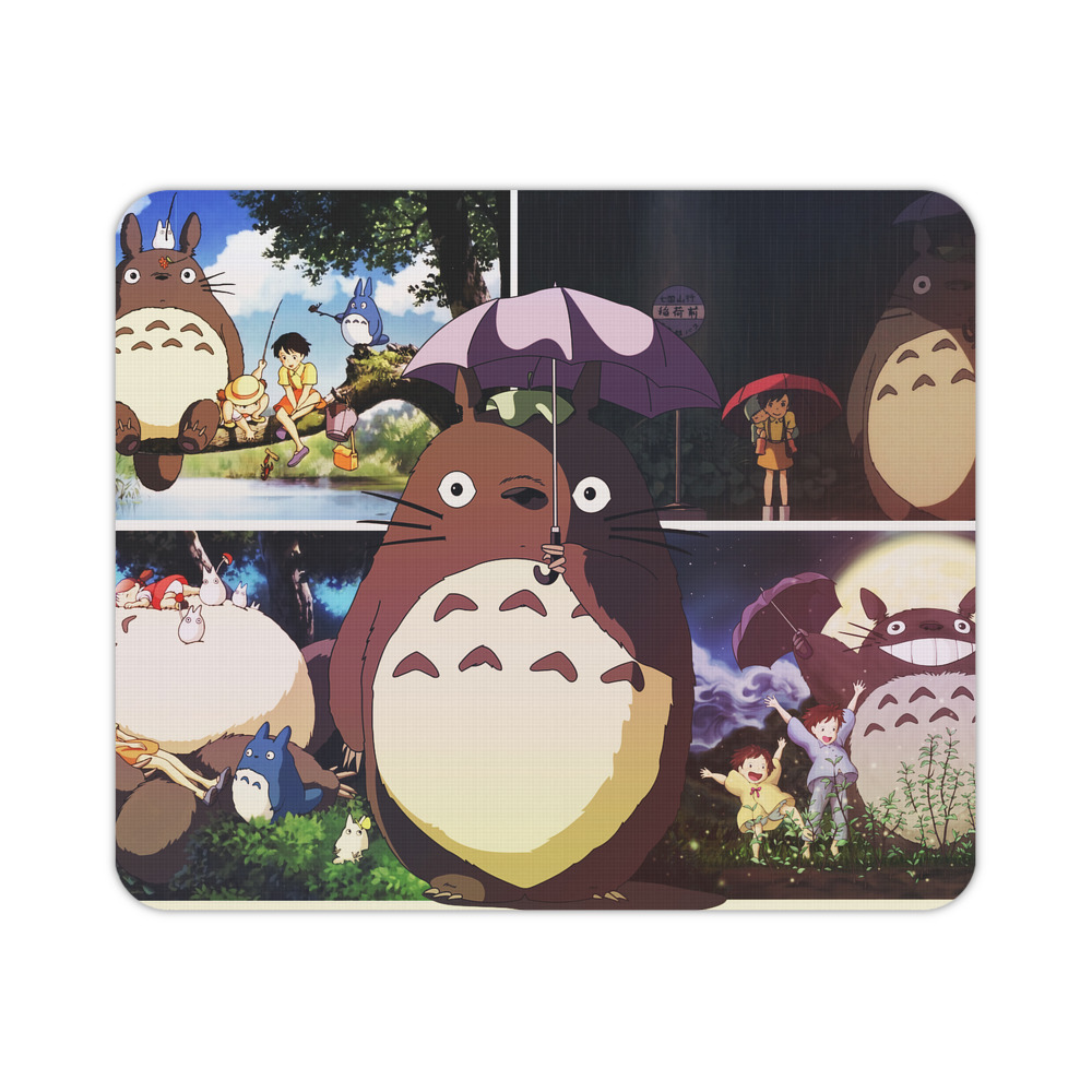 （画像用） となりのトトロ 草壁メイ 草壁サツキ My Neighbor Totoro Satsuki Kusakabe Mei Kusakabe マウスパッド ステッチ加工 ラバー素材 防水 滑り止め 超薄型 ゲーミング/オフィス対応