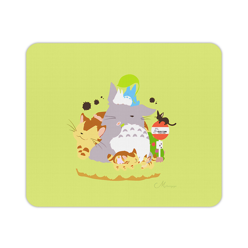 （画像用） となりのトトロ 草壁メイ 草壁サツキ My Neighbor Totoro Satsuki Kusakabe Mei Kusakabe マウスパッド ステッチ加工 ラバー素材 防水 滑り止め 超薄型 ゲーミング/オフィス対応