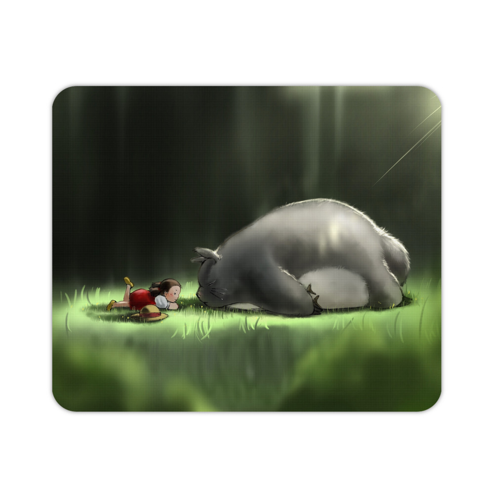 （画像用） となりのトトロ 草壁メイ 草壁サツキ My Neighbor Totoro Satsuki Kusakabe Mei Kusakabe マウスパッド ステッチ加工 ラバー素材 防水 滑り止め 超薄型 ゲーミング/オフィス対応