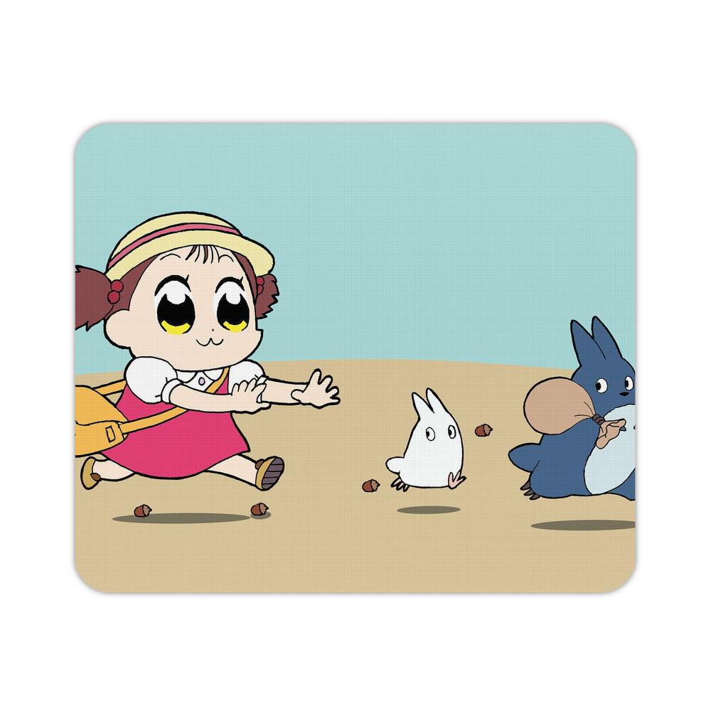 （画像用） となりのトトロ 草壁メイ 草壁サツキ My Neighbor Totoro Satsuki Kusakabe Mei Kusakabe マウスパッド ステッチ加工 ラバー素材 防水 滑り止め 超薄型 ゲーミング/オフィス対応