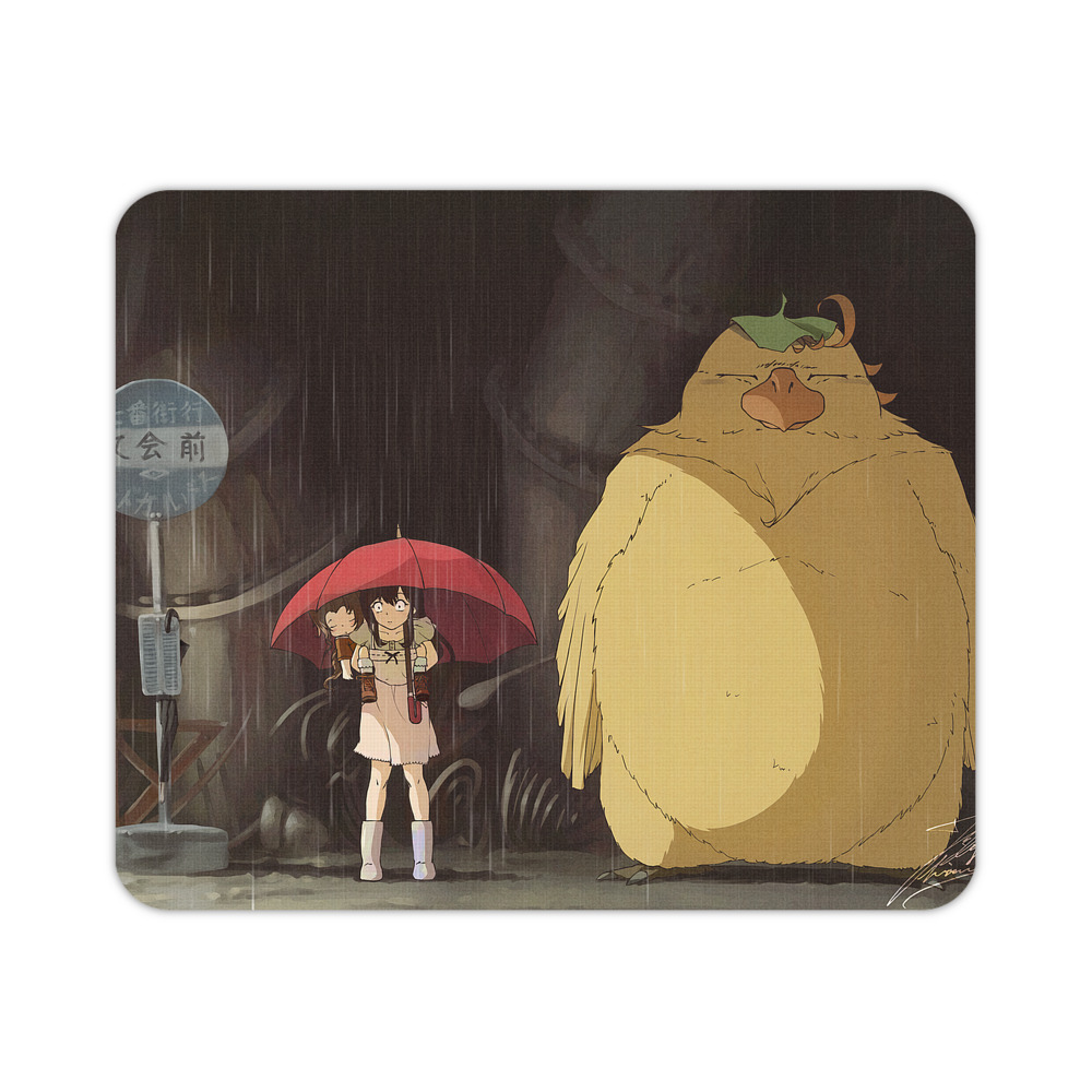 （画像用） となりのトトロ 草壁メイ 草壁サツキ My Neighbor Totoro Satsuki Kusakabe Mei Kusakabe マウスパッド ステッチ加工 ラバー素材 防水 滑り止め 超薄型 ゲーミング/オフィス対応