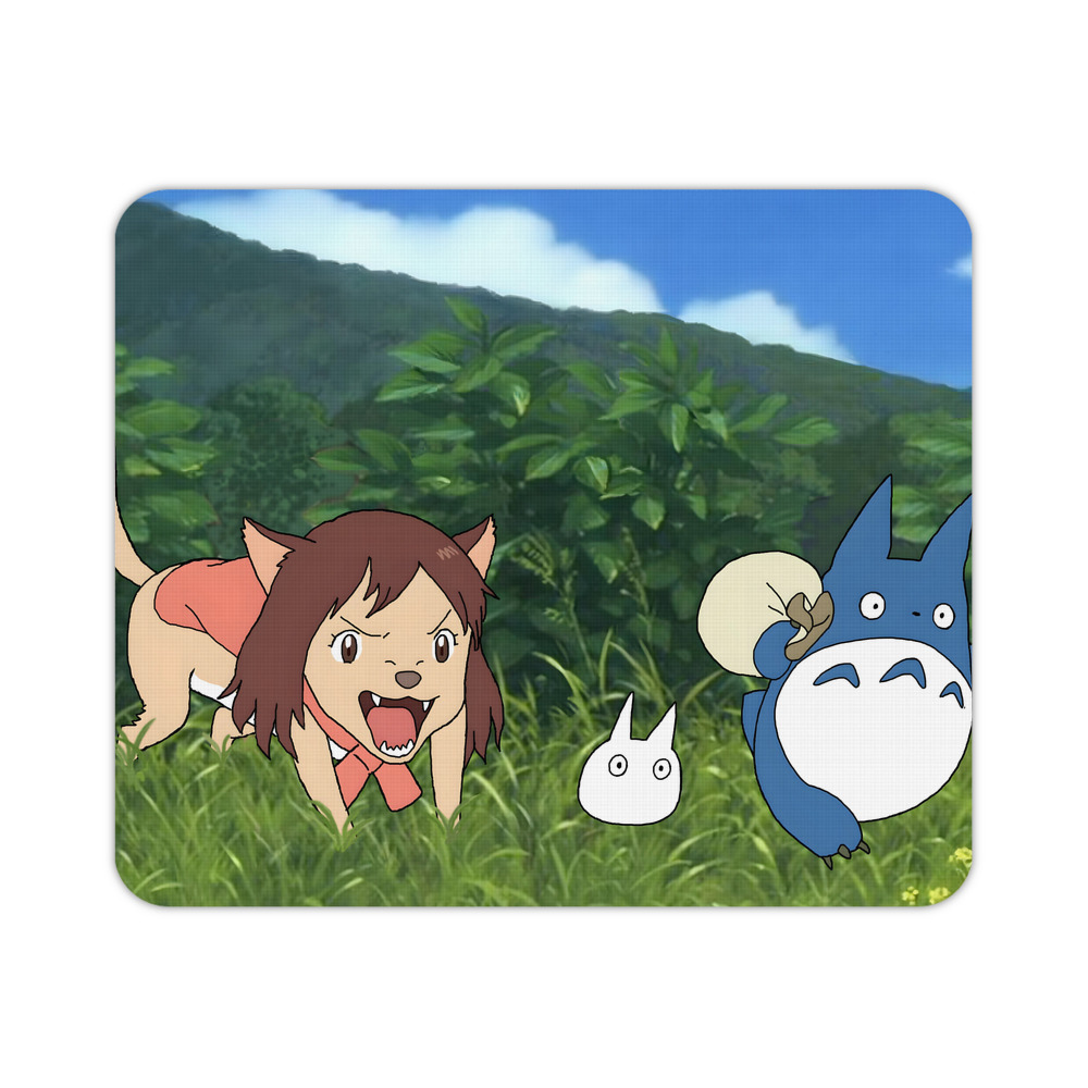 （画像用） となりのトトロ 草壁メイ 草壁サツキ My Neighbor Totoro Satsuki Kusakabe Mei Kusakabe マウスパッド ステッチ加工 ラバー素材 防水 滑り止め 超薄型 ゲーミング/オフィス対応