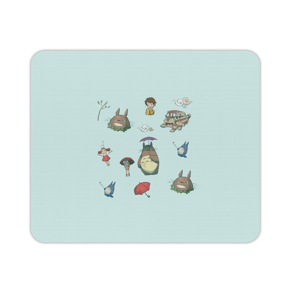 （画像用） となりのトトロ 草壁メイ 草壁サツキ My Neighbor Totoro Satsuki Kusakabe Mei Kusakabe マウスパッド ステッチ加工 ラバー素材 防水 滑り止め 超薄型 ゲーミング/オフィス対応