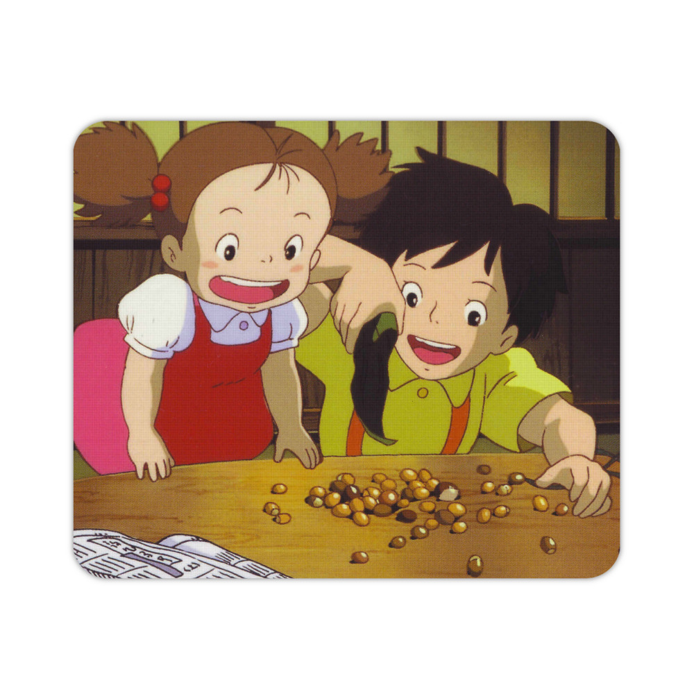 （画像用） となりのトトロ 草壁メイ 草壁サツキ My Neighbor Totoro Satsuki Kusakabe Mei Kusakabe マウスパッド ステッチ加工 ラバー素材 防水 滑り止め 超薄型 ゲーミング/オフィス対応