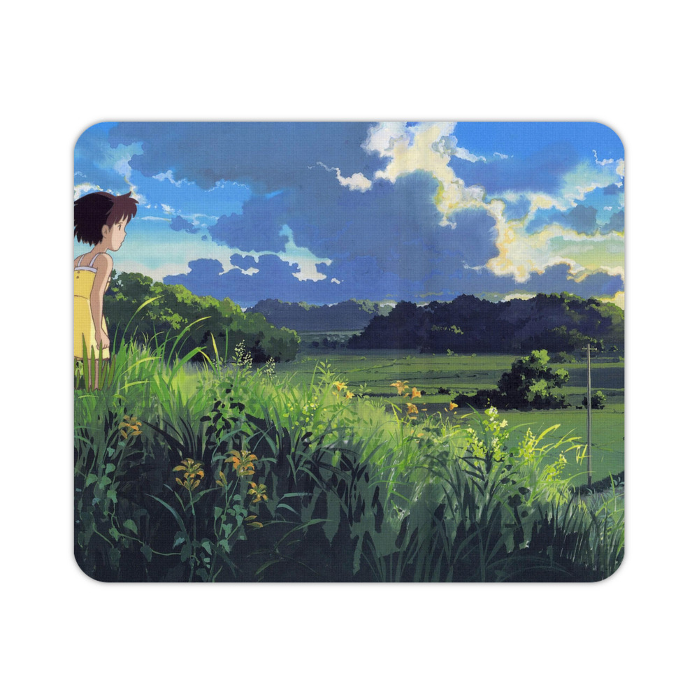 （画像用） となりのトトロ 草壁メイ 草壁サツキ My Neighbor Totoro Satsuki Kusakabe Mei Kusakabe マウスパッド ステッチ加工 ラバー素材 防水 滑り止め 超薄型 ゲーミング/オフィス対応