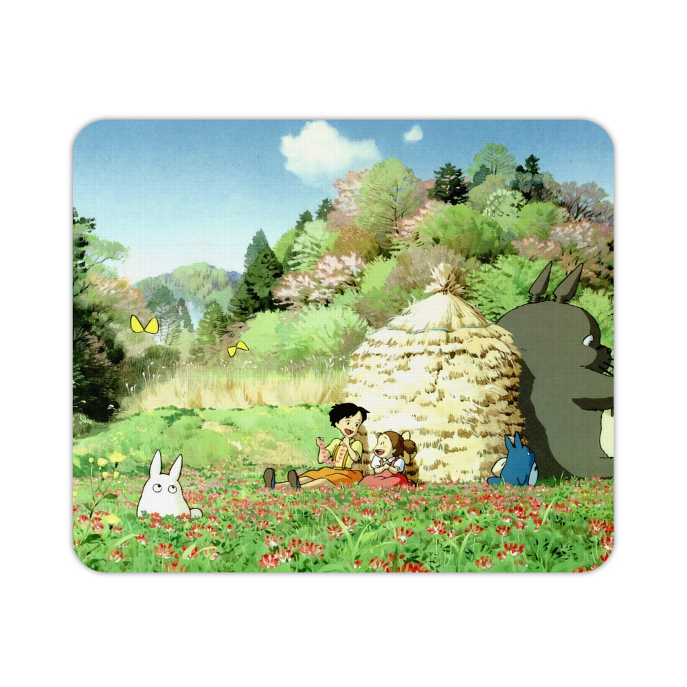 （画像用） となりのトトロ 草壁メイ 草壁サツキ My Neighbor Totoro Satsuki Kusakabe Mei Kusakabe マウスパッド ステッチ加工 ラバー素材 防水 滑り止め 超薄型 ゲーミング/オフィス対応