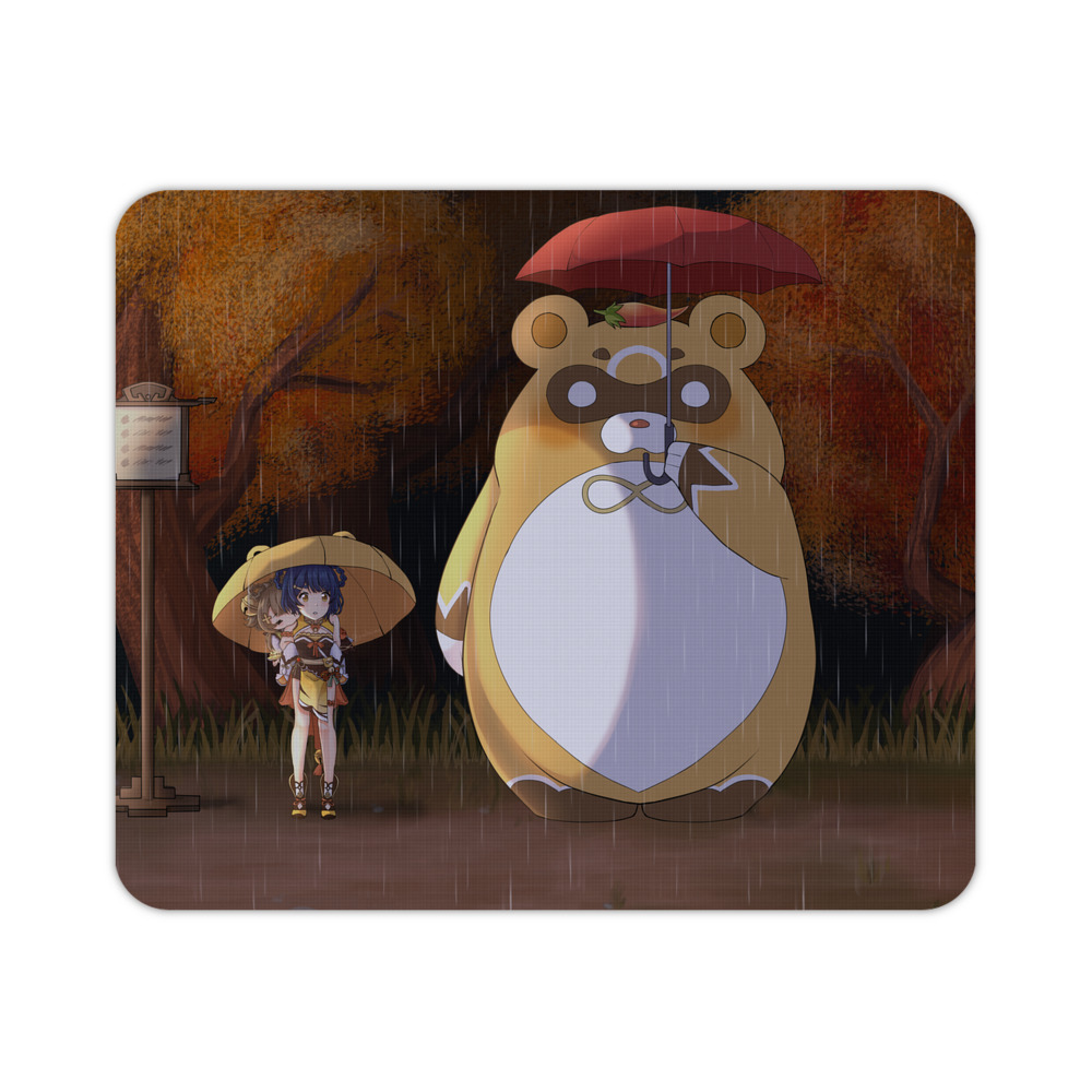 （画像用） となりのトトロ 草壁メイ 草壁サツキ My Neighbor Totoro Satsuki Kusakabe Mei Kusakabe マウスパッド ステッチ加工 ラバー素材 防水 滑り止め 超薄型 ゲーミング/オフィス対応