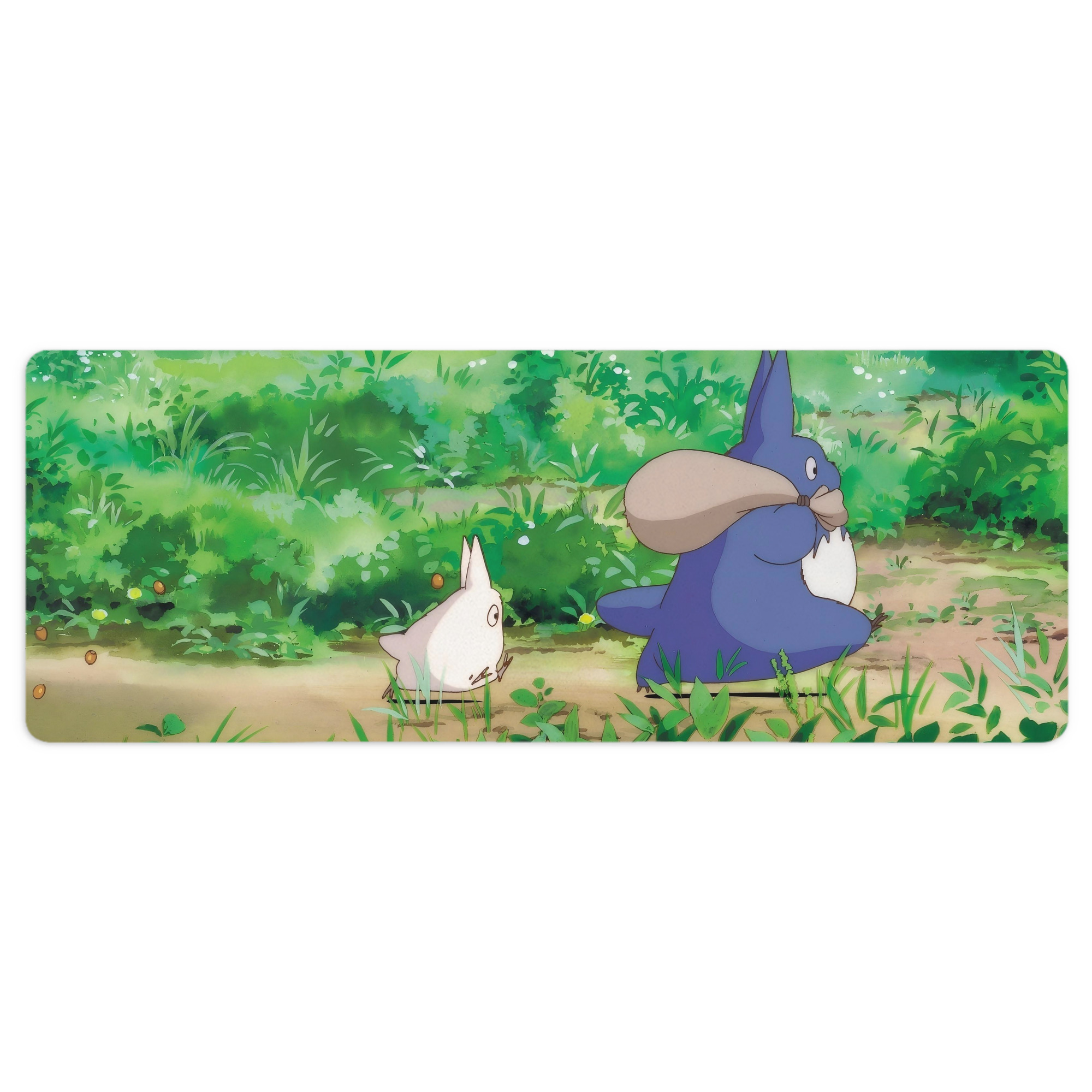 （画像用） となりのトトロ 草壁メイ 草壁サツキ My Neighbor Totoro Satsuki Kusakabe Mei Kusakabe ステッチ加工 大判デスクマット／滑り止めマウスパッド