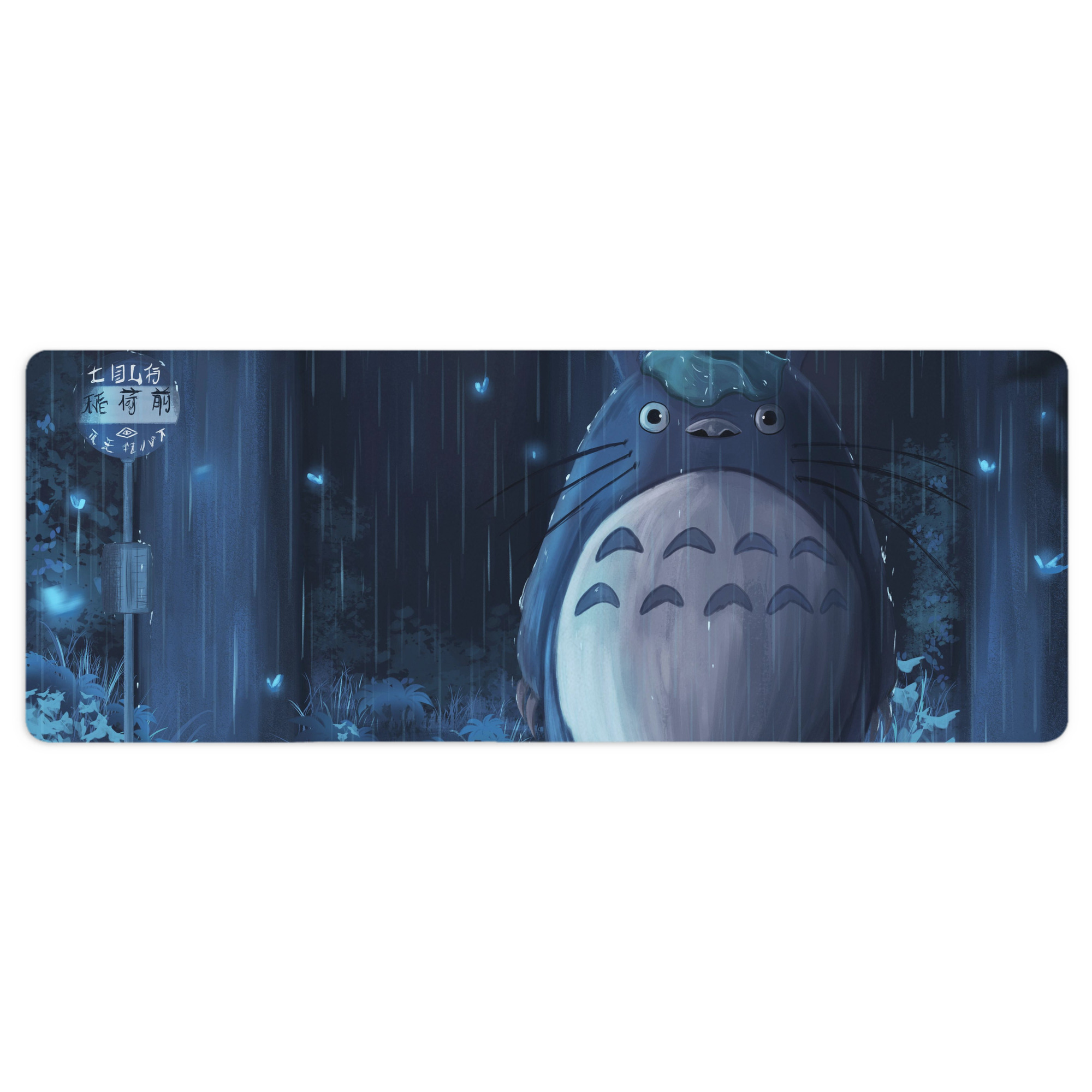 （画像用） となりのトトロ 草壁メイ 草壁サツキ My Neighbor Totoro Satsuki Kusakabe Mei Kusakabe ステッチ加工 大判デスクマット／滑り止めマウスパッド