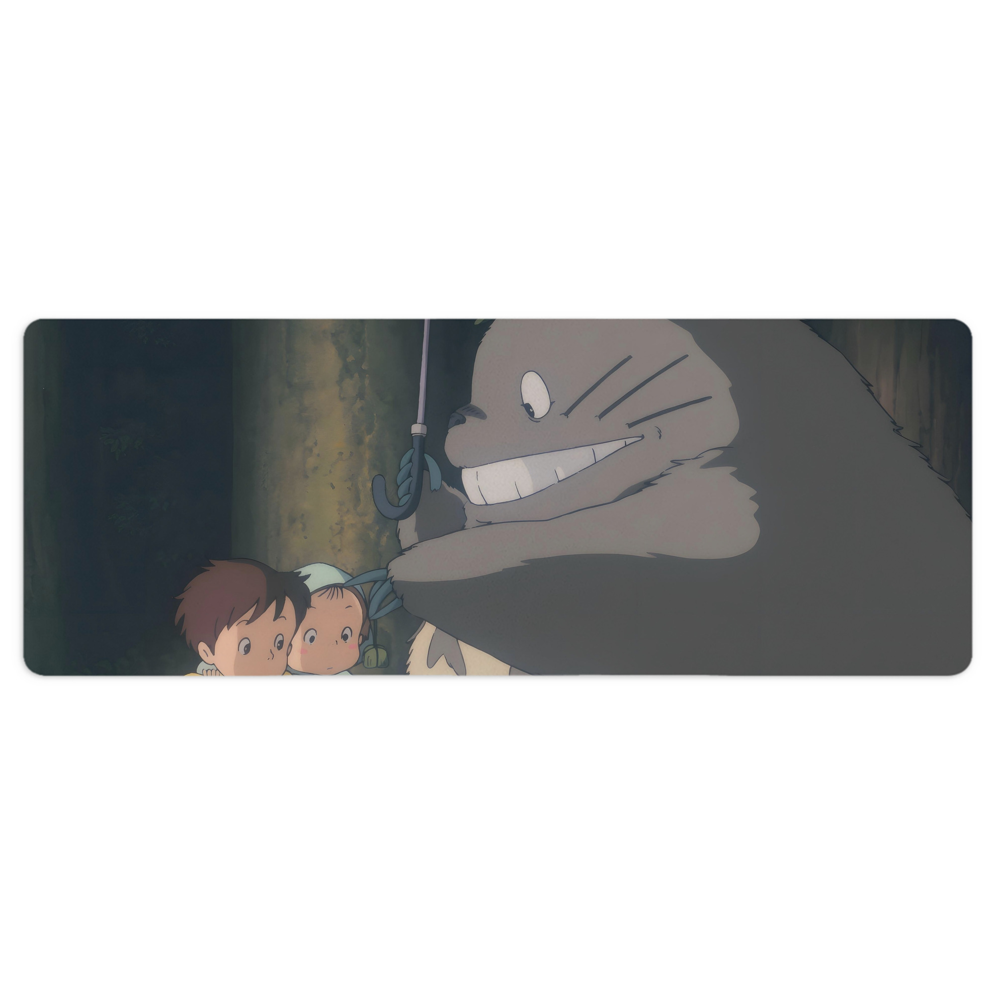 （画像用） となりのトトロ 草壁メイ 草壁サツキ My Neighbor Totoro Satsuki Kusakabe Mei Kusakabe ステッチ加工 大判デスクマット／滑り止めマウスパッド