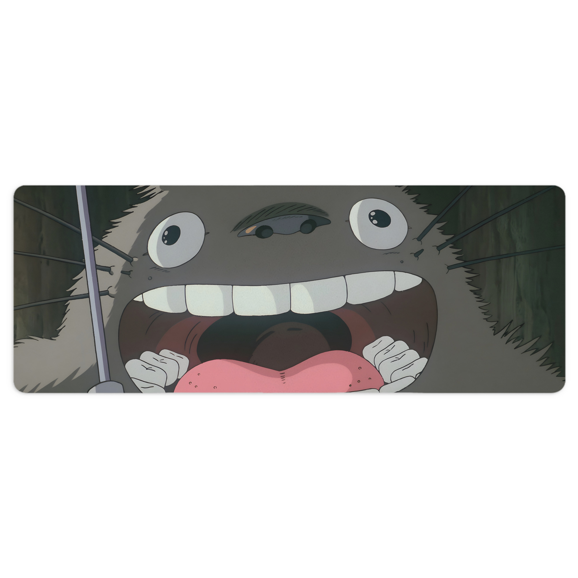 （画像用） となりのトトロ 草壁メイ 草壁サツキ My Neighbor Totoro Satsuki Kusakabe Mei Kusakabe ステッチ加工 大判デスクマット／滑り止めマウスパッド