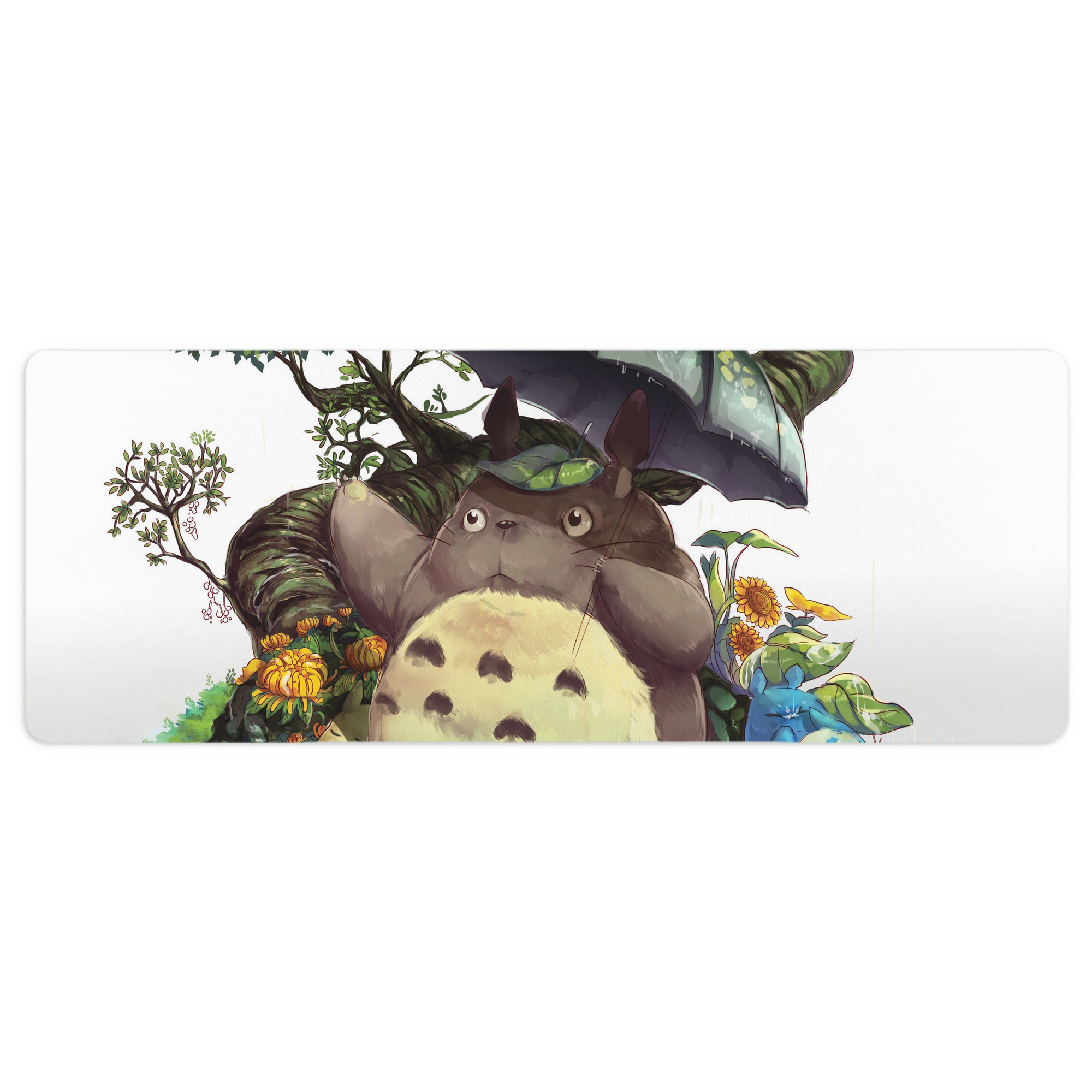 （画像用） となりのトトロ 草壁メイ 草壁サツキ My Neighbor Totoro Satsuki Kusakabe Mei Kusakabe ステッチ加工 大判デスクマット／滑り止めマウスパッド