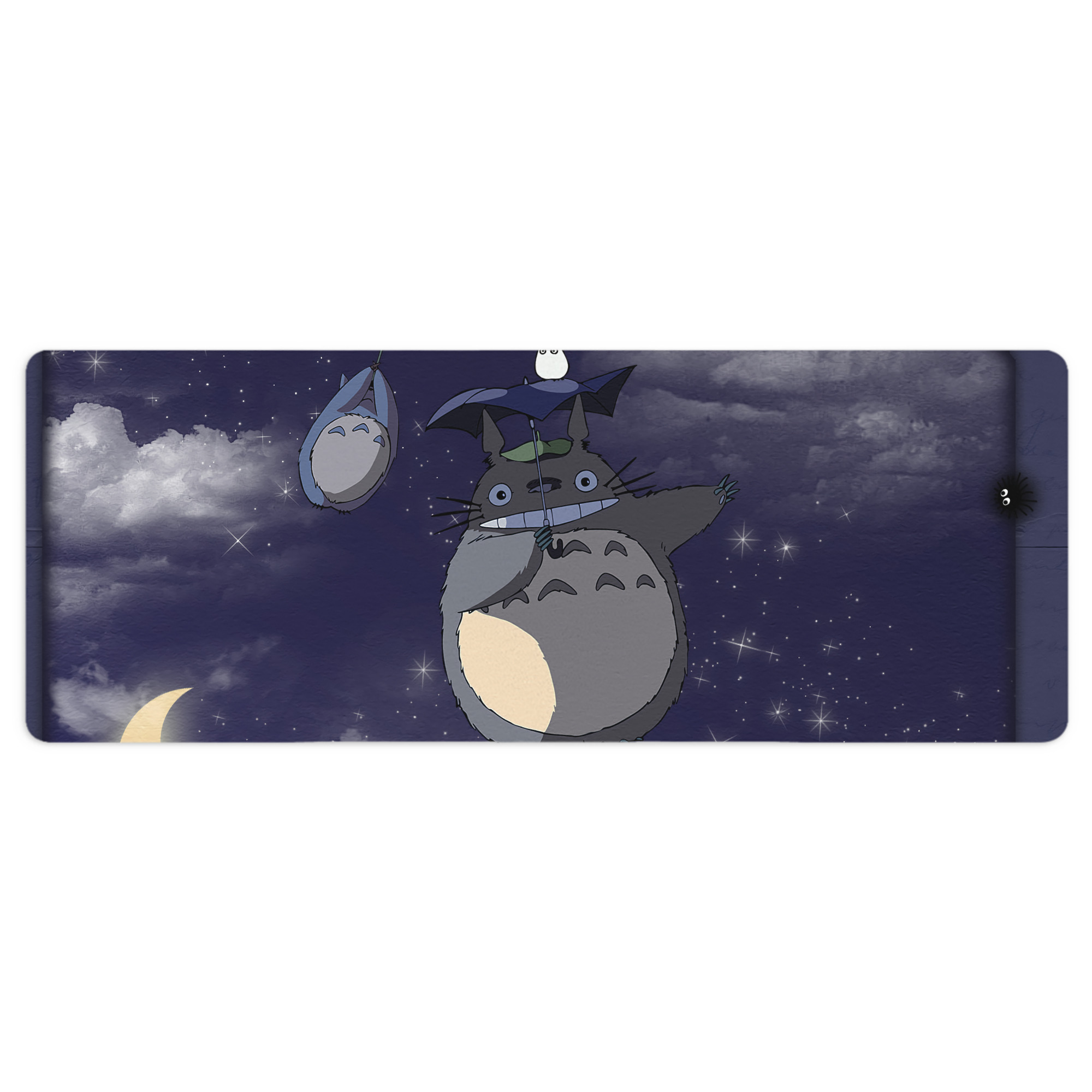 （画像用） となりのトトロ 草壁メイ 草壁サツキ My Neighbor Totoro Satsuki Kusakabe Mei Kusakabe ステッチ加工 大判デスクマット／滑り止めマウスパッド