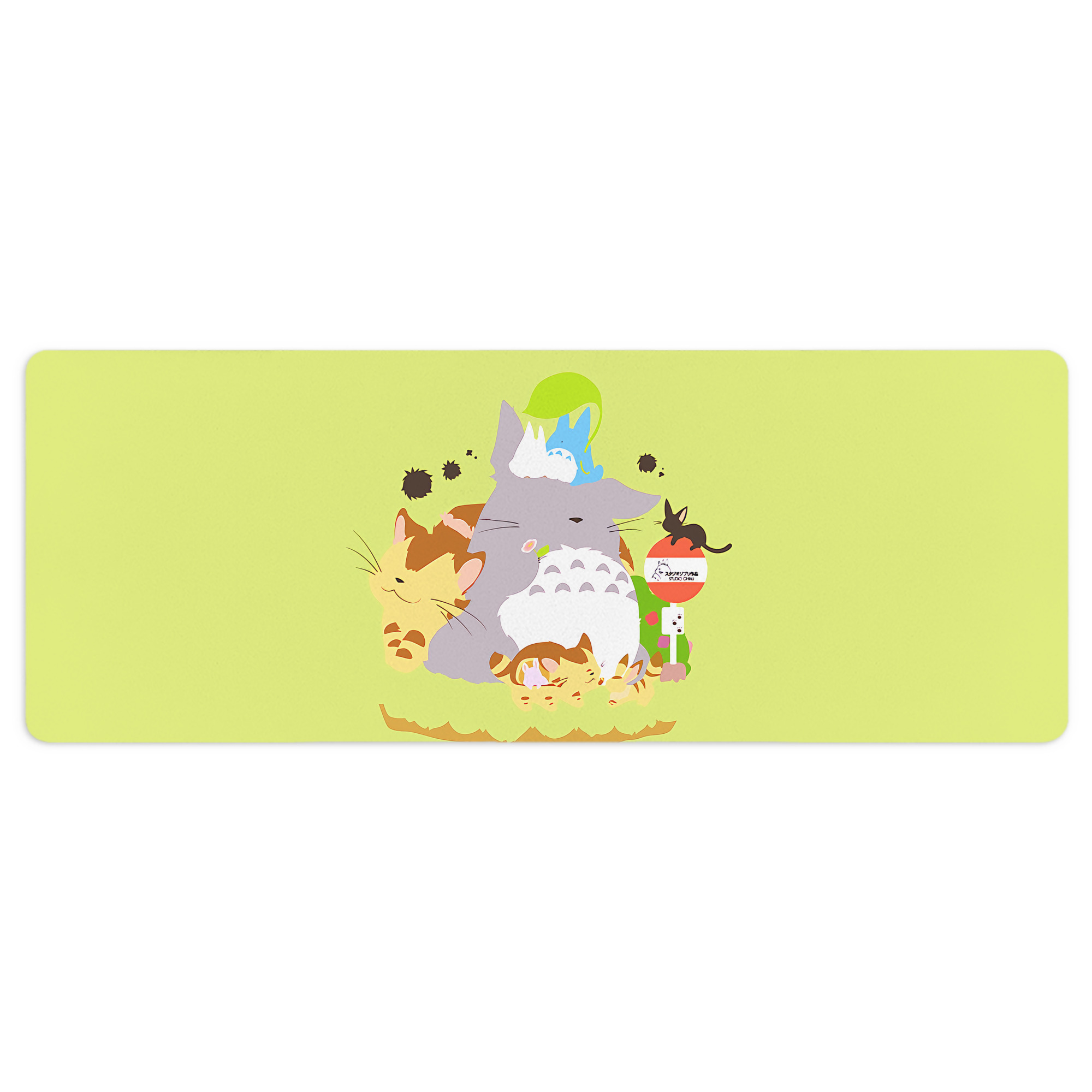 （画像用） となりのトトロ 草壁メイ 草壁サツキ My Neighbor Totoro Satsuki Kusakabe Mei Kusakabe ステッチ加工 大判デスクマット／滑り止めマウスパッド