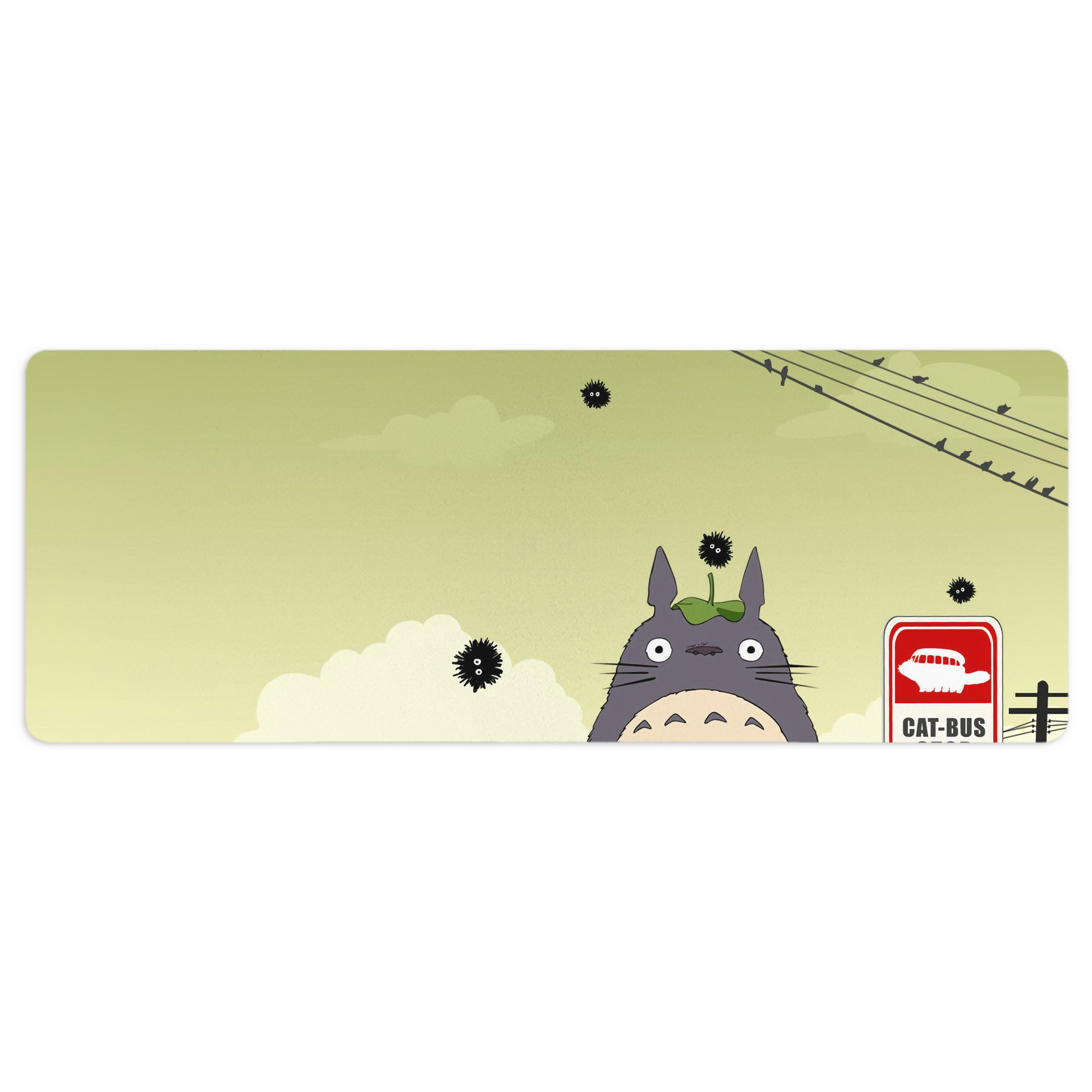 （画像用） となりのトトロ 草壁メイ 草壁サツキ My Neighbor Totoro Satsuki Kusakabe Mei Kusakabe ステッチ加工 大判デスクマット／滑り止めマウスパッド