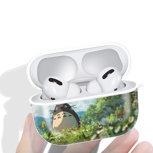 となりのトトロ 草壁メイ 草壁サツキ My Neighbor Totoro Satsuki Kusakabe Mei Kusakabe 【AirPods Pro用】ハードシェル保護ケース 耐衝撃・防指紋・カラビナ付き商品仕様