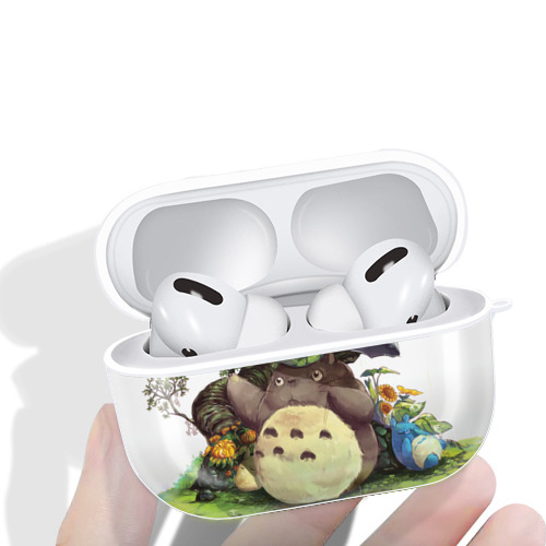 となりのトトロ 草壁メイ 草壁サツキ My Neighbor Totoro Satsuki Kusakabe Mei Kusakabe 【AirPods Pro用】ハードシェル保護ケース 耐衝撃・防指紋・カラビナ付き商品仕様