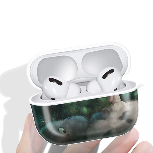 となりのトトロ 草壁メイ 草壁サツキ My Neighbor Totoro Satsuki Kusakabe Mei Kusakabe 【AirPods Pro用】ハードシェル保護ケース 耐衝撃・防指紋・カラビナ付き商品仕様