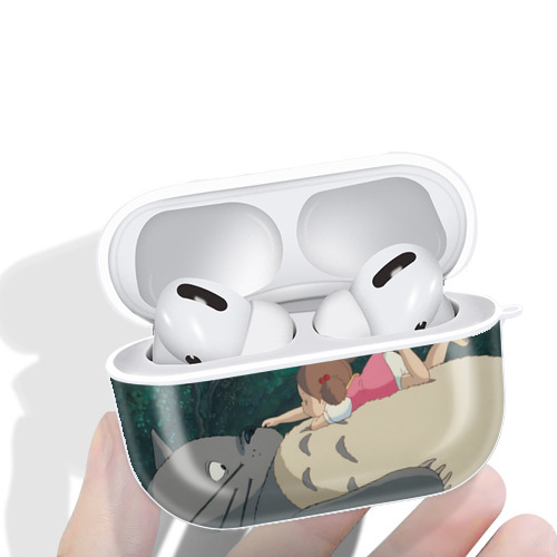 となりのトトロ 草壁メイ 草壁サツキ My Neighbor Totoro Satsuki Kusakabe Mei Kusakabe 【AirPods Pro用】ハードシェル保護ケース 耐衝撃・防指紋・カラビナ付き商品仕様
