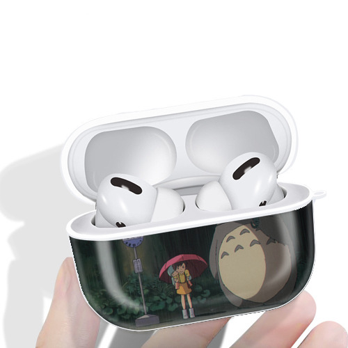 となりのトトロ 草壁メイ 草壁サツキ My Neighbor Totoro Satsuki Kusakabe Mei Kusakabe 【AirPods Pro用】ハードシェル保護ケース 耐衝撃・防指紋・カラビナ付き商品仕様