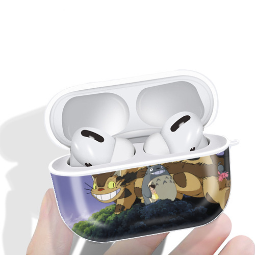 となりのトトロ 草壁メイ 草壁サツキ My Neighbor Totoro Satsuki Kusakabe Mei Kusakabe 【AirPods Pro用】ハードシェル保護ケース 耐衝撃・防指紋・カラビナ付き商品仕様