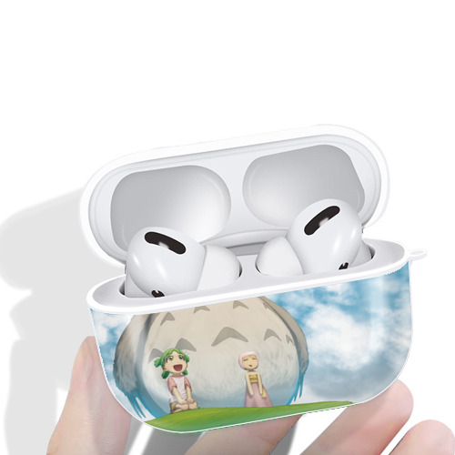 となりのトトロ 草壁メイ 草壁サツキ My Neighbor Totoro Satsuki Kusakabe Mei Kusakabe 【AirPods Pro用】ハードシェル保護ケース 耐衝撃・防指紋・カラビナ付き商品仕様