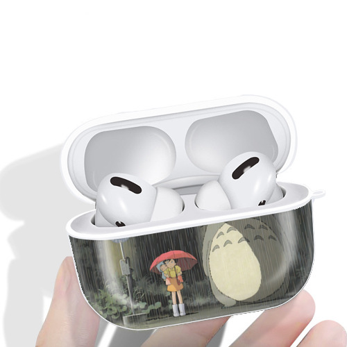 となりのトトロ 草壁メイ 草壁サツキ My Neighbor Totoro Satsuki Kusakabe Mei Kusakabe 【AirPods Pro用】ハードシェル保護ケース 耐衝撃・防指紋・カラビナ付き商品仕様