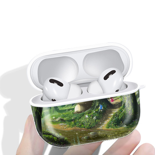 となりのトトロ 草壁メイ 草壁サツキ My Neighbor Totoro Satsuki Kusakabe Mei Kusakabe 【AirPods Pro用】ハードシェル保護ケース 耐衝撃・防指紋・カラビナ付き商品仕様