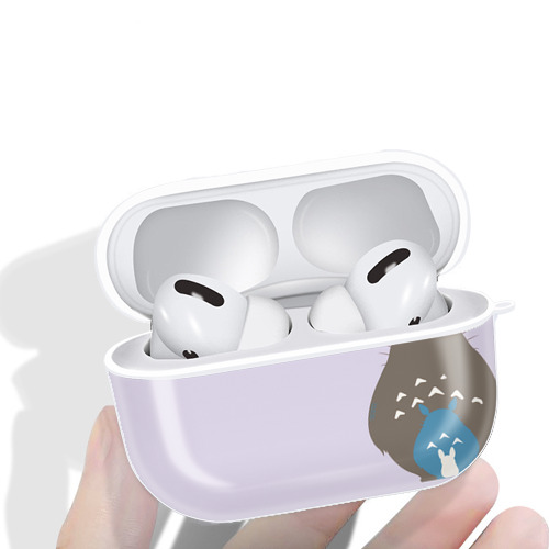 となりのトトロ 草壁メイ 草壁サツキ My Neighbor Totoro Satsuki Kusakabe Mei Kusakabe 【AirPods Pro用】ハードシェル保護ケース 耐衝撃・防指紋・カラビナ付き商品仕様