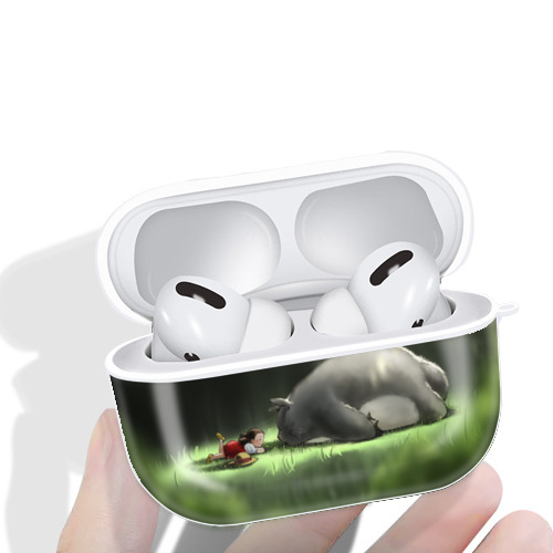 となりのトトロ 草壁メイ 草壁サツキ My Neighbor Totoro Satsuki Kusakabe Mei Kusakabe 【AirPods Pro用】ハードシェル保護ケース 耐衝撃・防指紋・カラビナ付き商品仕様