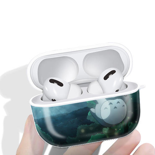 となりのトトロ 草壁メイ 草壁サツキ My Neighbor Totoro Satsuki Kusakabe Mei Kusakabe 【AirPods Pro用】ハードシェル保護ケース 耐衝撃・防指紋・カラビナ付き商品仕様