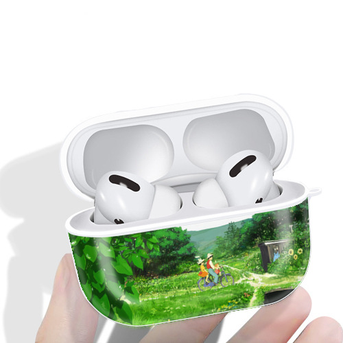 となりのトトロ 草壁メイ 草壁サツキ My Neighbor Totoro Satsuki Kusakabe Mei Kusakabe 【AirPods Pro用】ハードシェル保護ケース 耐衝撃・防指紋・カラビナ付き商品仕様
