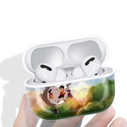 となりのトトロ 草壁メイ 草壁サツキ My Neighbor Totoro Satsuki Kusakabe Mei Kusakabe 【AirPods Pro用】ハードシェル保護ケース 耐衝撃・防指紋・カラビナ付き商品仕様