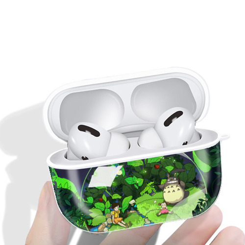 となりのトトロ 草壁メイ 草壁サツキ My Neighbor Totoro Satsuki Kusakabe Mei Kusakabe 【AirPods Pro用】ハードシェル保護ケース 耐衝撃・防指紋・カラビナ付き商品仕様